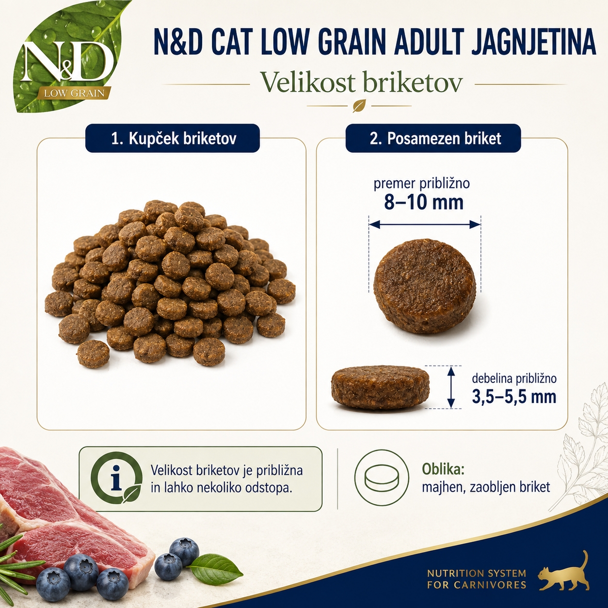 N&D Cat Low Grain Adult jagnjetina1