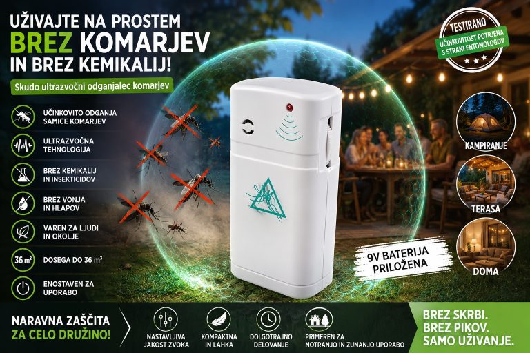Skudo odganjalec komarjev Mosquito na baterije - za ljudi