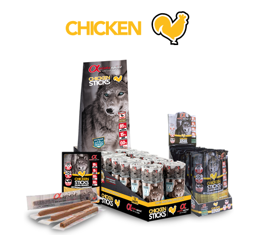 Alpha Spirit Chicken Sticks piščančje palčke - 16x10g