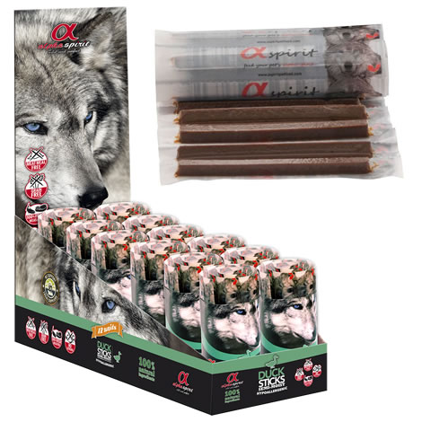 Alpha Spirit Duck Sticks - zavitek račje palčke - 16x10g