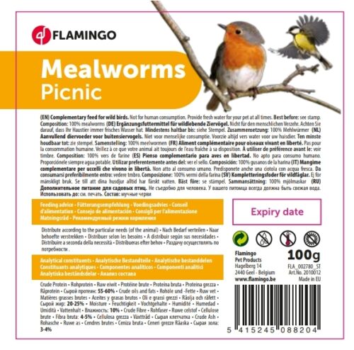 Mealworms 100g – sušeni Zoofobiji Flamingo