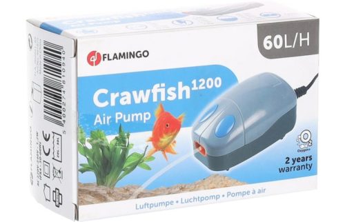 Zračna črpalka Crawfish 1200 za 20 – 30 l akvarij (1 izhod) Flamingo