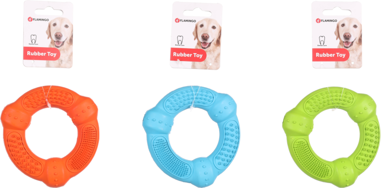 Flamingo Ruffus dentalna igrača za psa &ndash; obroč 12 cm