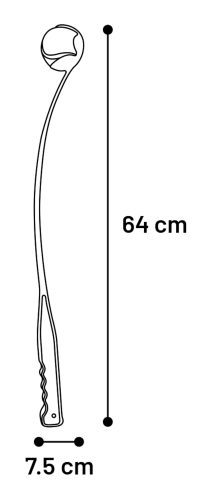 Flamingo metalec žogice za pse z žogico – 64 cm