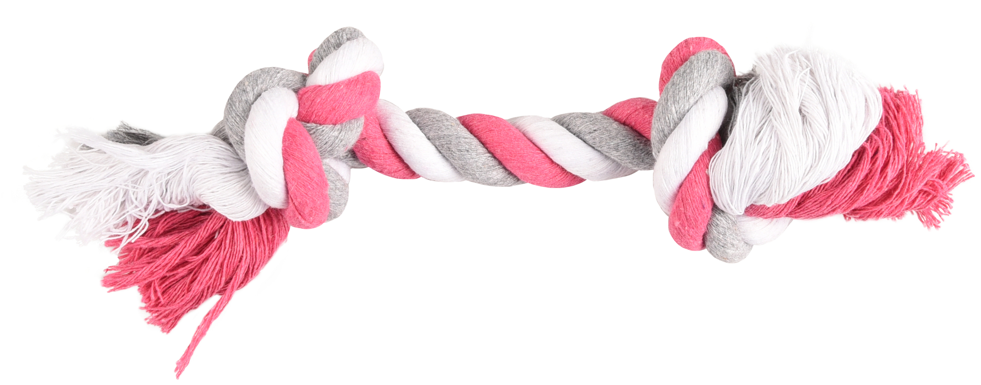 Igrača za pse vleka iz vrvi 2 vozla pink