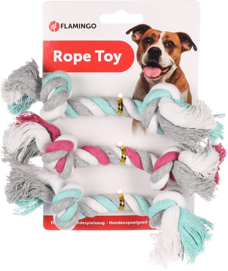 Igrača za pse vleka iz vrvi mini 2 vozla 17cm