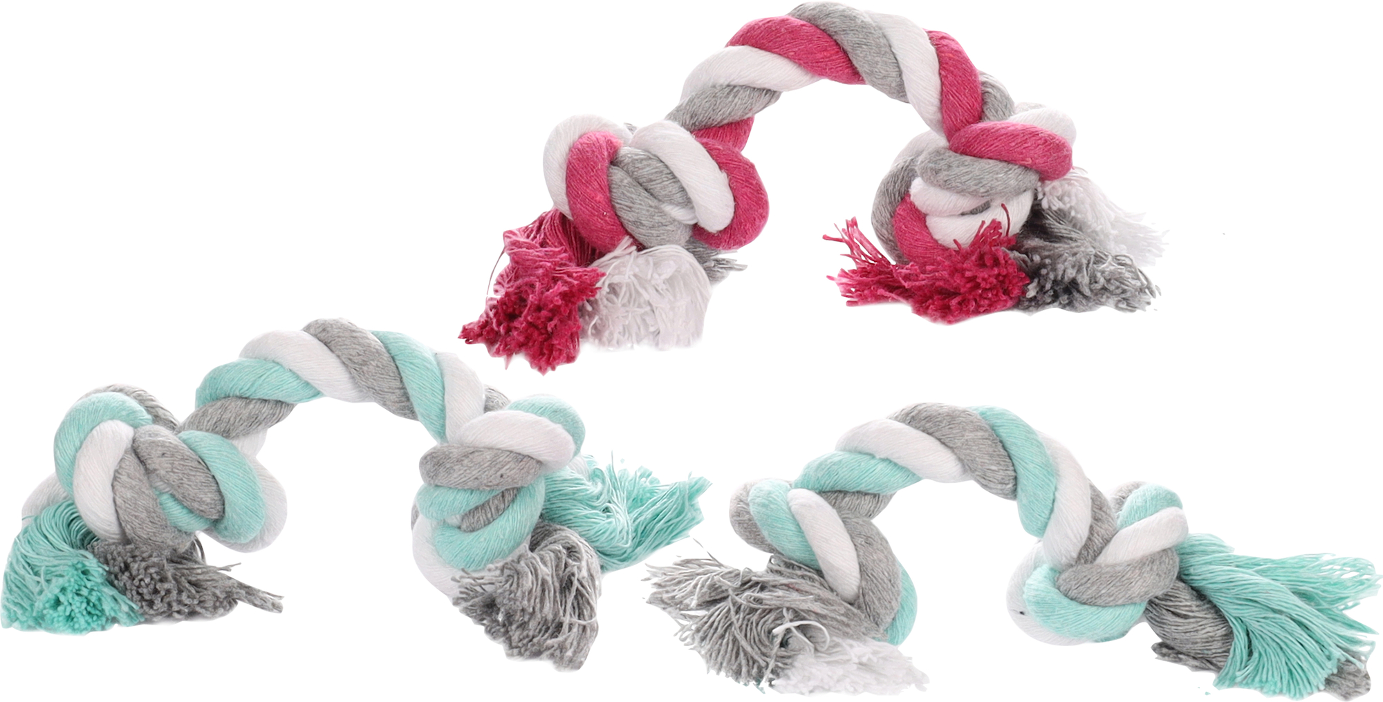 Igrača za pse vleka iz vrvi mini 2 vozla 17cm