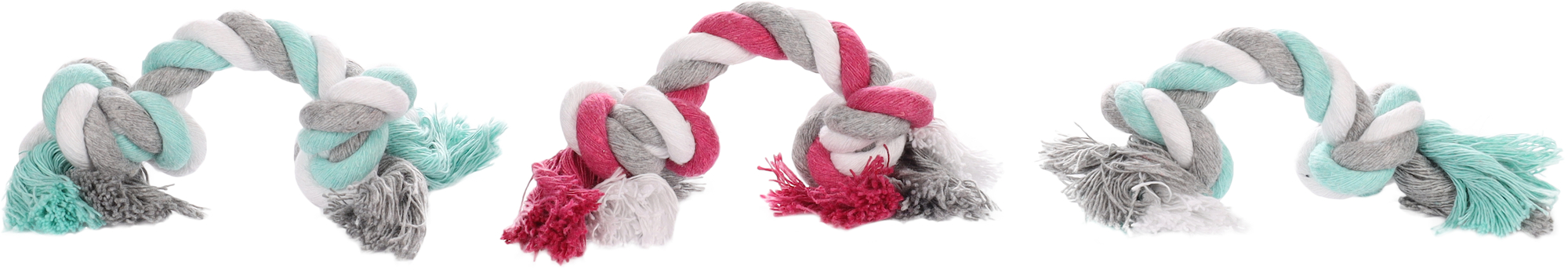 Igrača za pse vleka iz vrvi mini 2 vozla 17cm