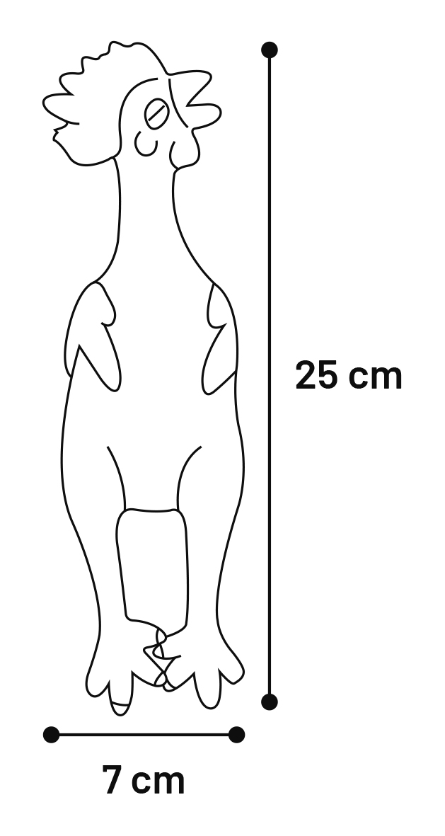Flamingo igrača petelin iz latexa 25cm