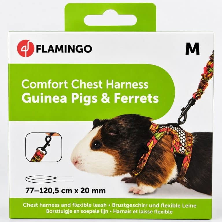 Oprsnica s povodcem za morske pra&scaron;ičke in dihurje Flamingo