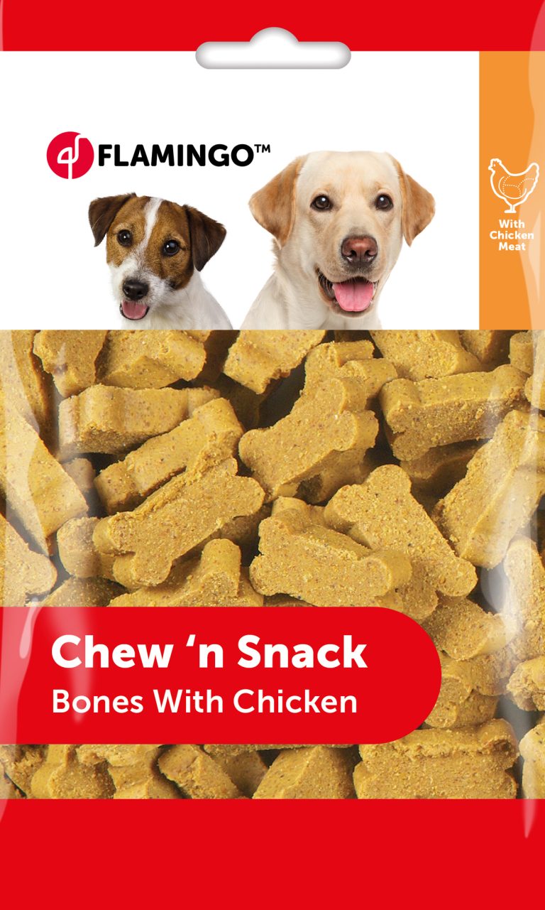 Flamingo Chew'n Snack mehke kosti s pi&scaron;čancem 150 g