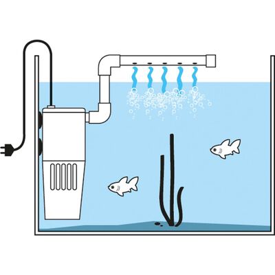 Potopni filter Swordfish 1000 l/h max 100 - 300 L akvarij Flamingo