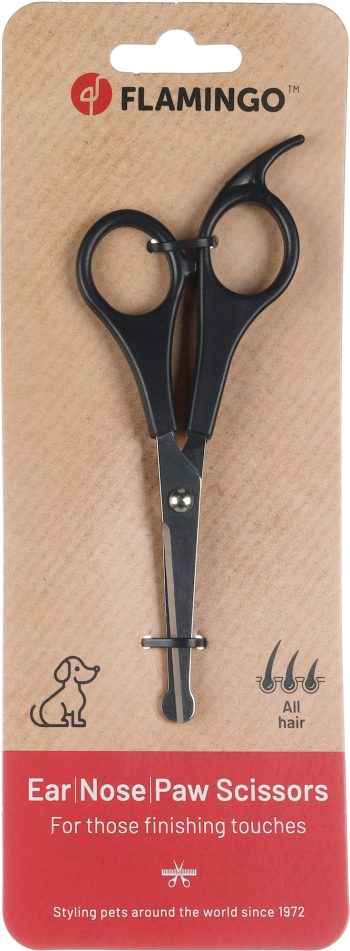 Škarje za striženje dlake na obrazu in tačkah Flamingo