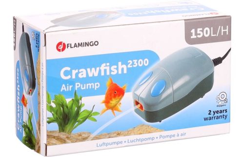 Zračna črpalka Crawfish 2300 za 60 – 90 L akvarij (1 izhod) Flamingo