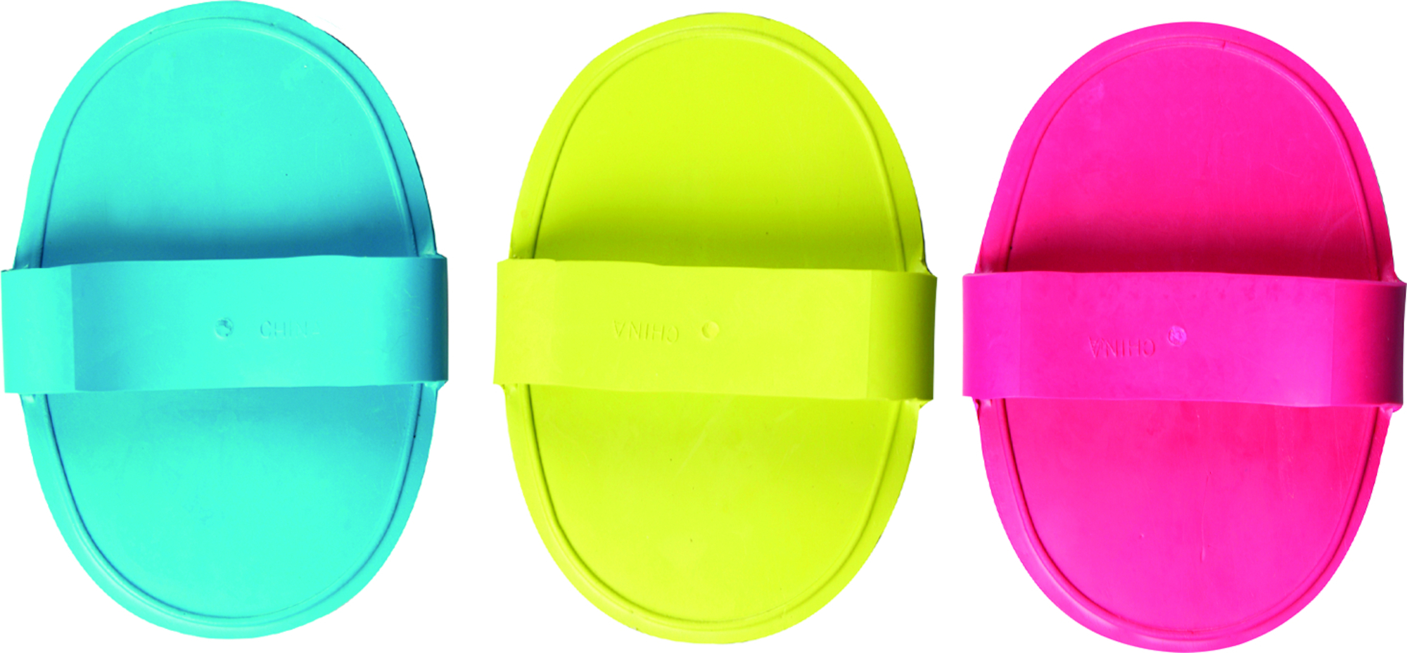 Krtača gumi ovalna za nego in masažo Flamingo