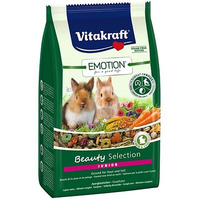 Hrana za kunce Vitakraft Emotion Beauty Selection Junior Rabbit 600 g