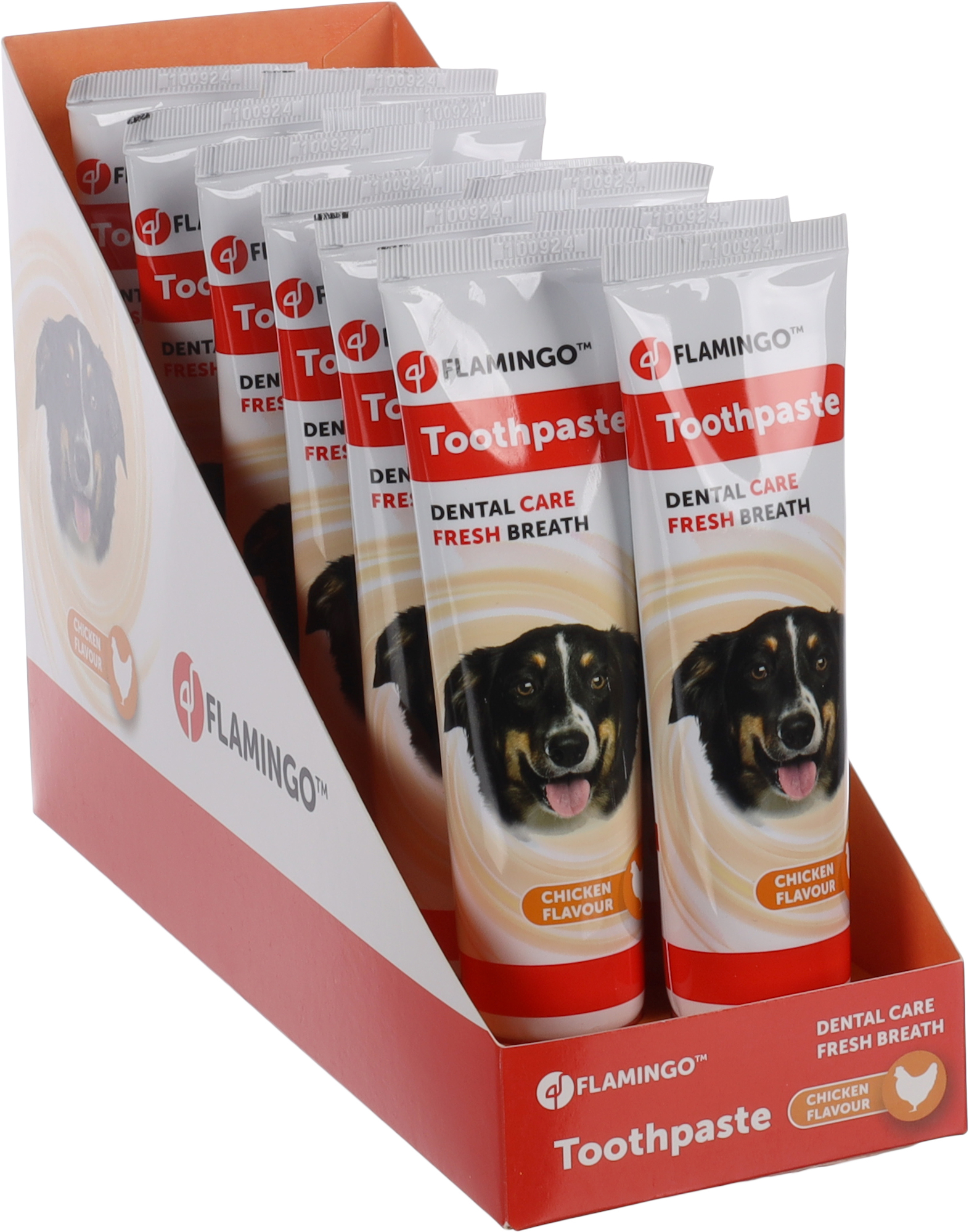 Zobna pasta za pse 85g z okusom piščanca Flamingo