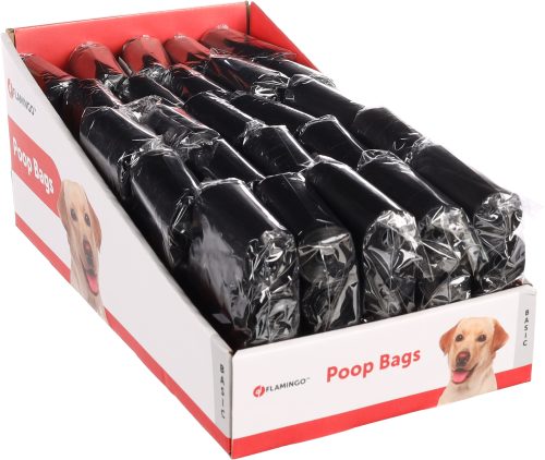 Vrečke za pasje iztrebke Aloys črne 4 x15 kosov Flamingo