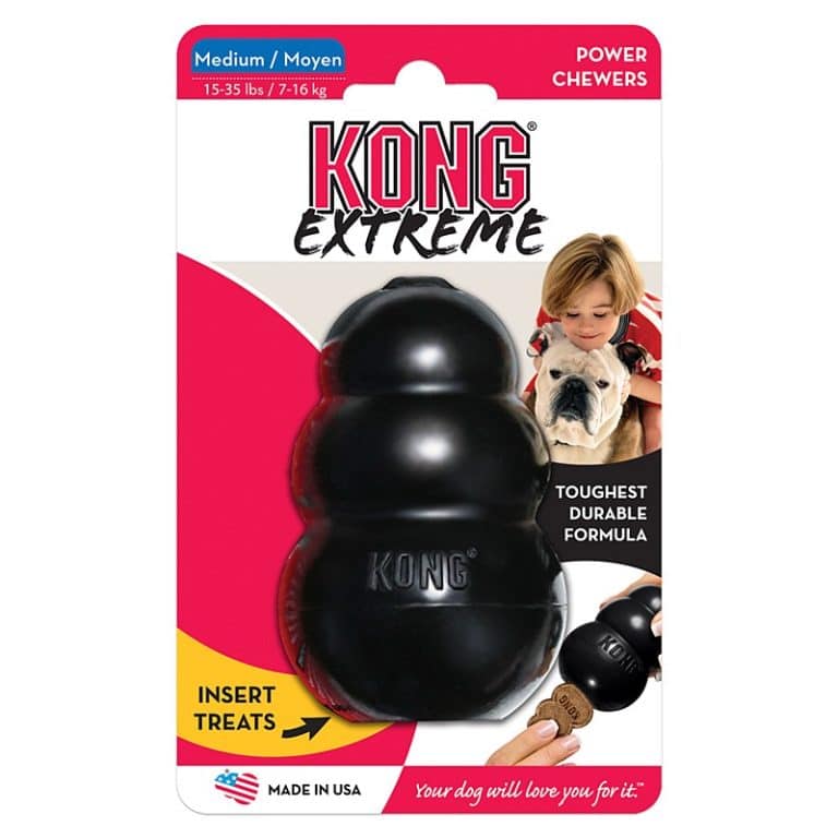 Kong extreme gumijasta igrača M 5.6 x 8.5cm strong črna
