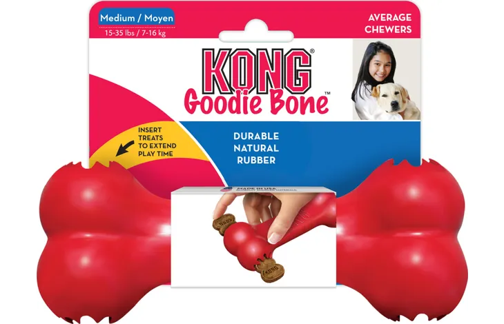 Kong gumijasta igrača kost za priboljške medium