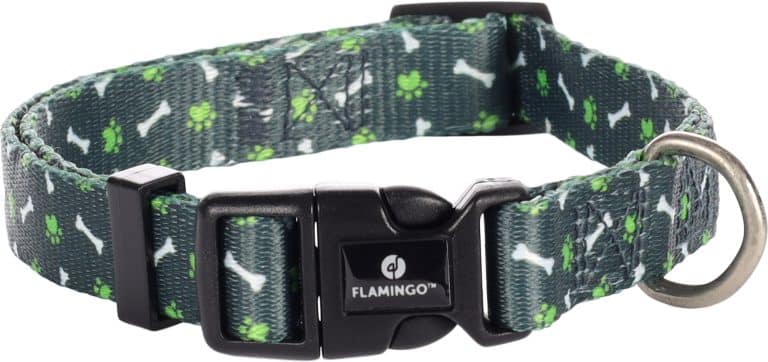 Ovratnica za psa Safia črno-zelena