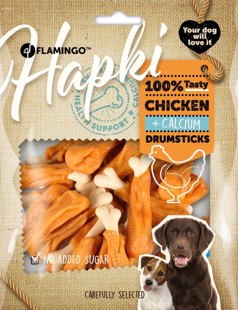 Hapki Bones kalcijeve kosti s piščancem 700g Flamingo