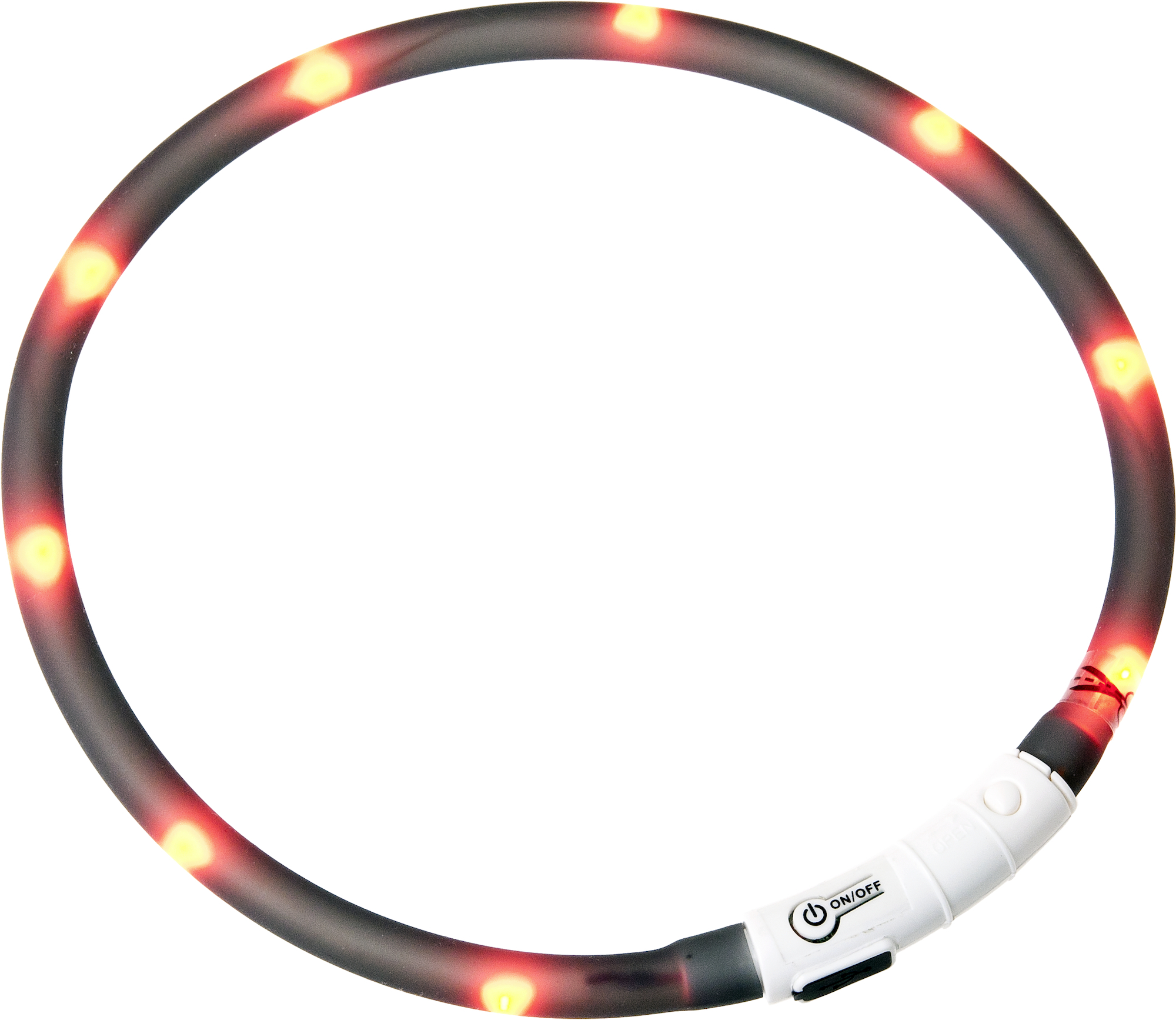 LED svetleča ovratnica Nera črna 20-70cm