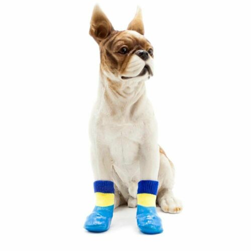 Zimski čevlji za pse - svetlo modri 3 43-52mm