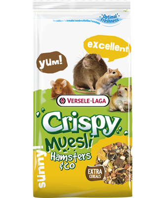 Hrana za hrčke, skakače, miši in podgane Versele-Laga Crispy Muesli 1 kg