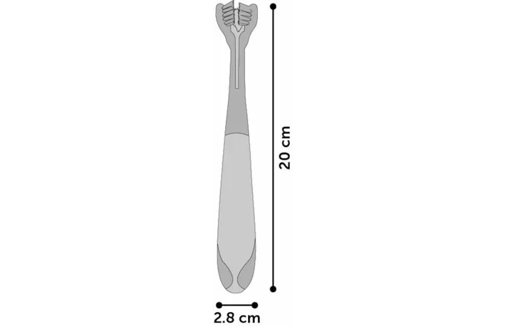 Zobna ščetka trojna 20cm Flamingo