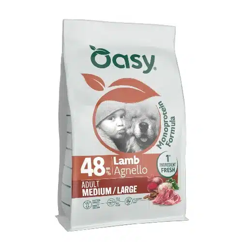 Oasy z jagnjetino (48%) za odrasle pse MONOPROTEINSKA