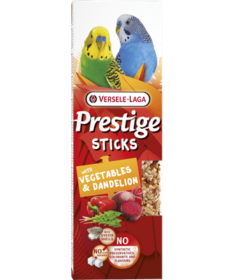 Prestige krekerji za male papige z zelenjavo in regratovimi listi 2kosa