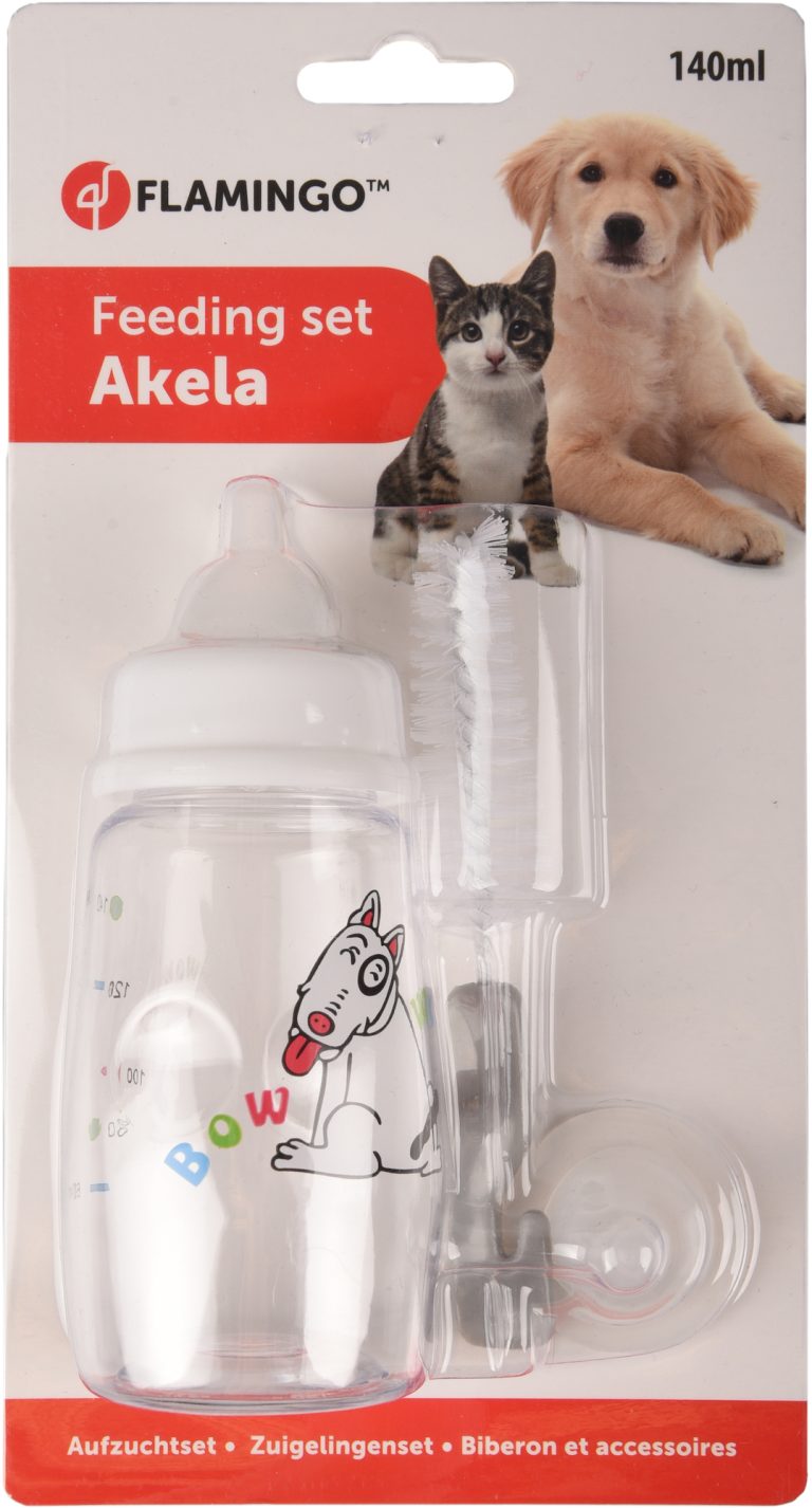 Flamingo Akela steklenička za hranjenje mladičev 140 ml