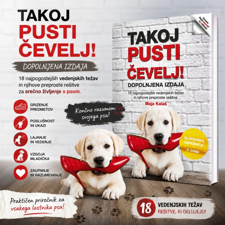 Takoj pusti čevelj! – dopolnjena izdaja | Priročnik za vzgojo psa