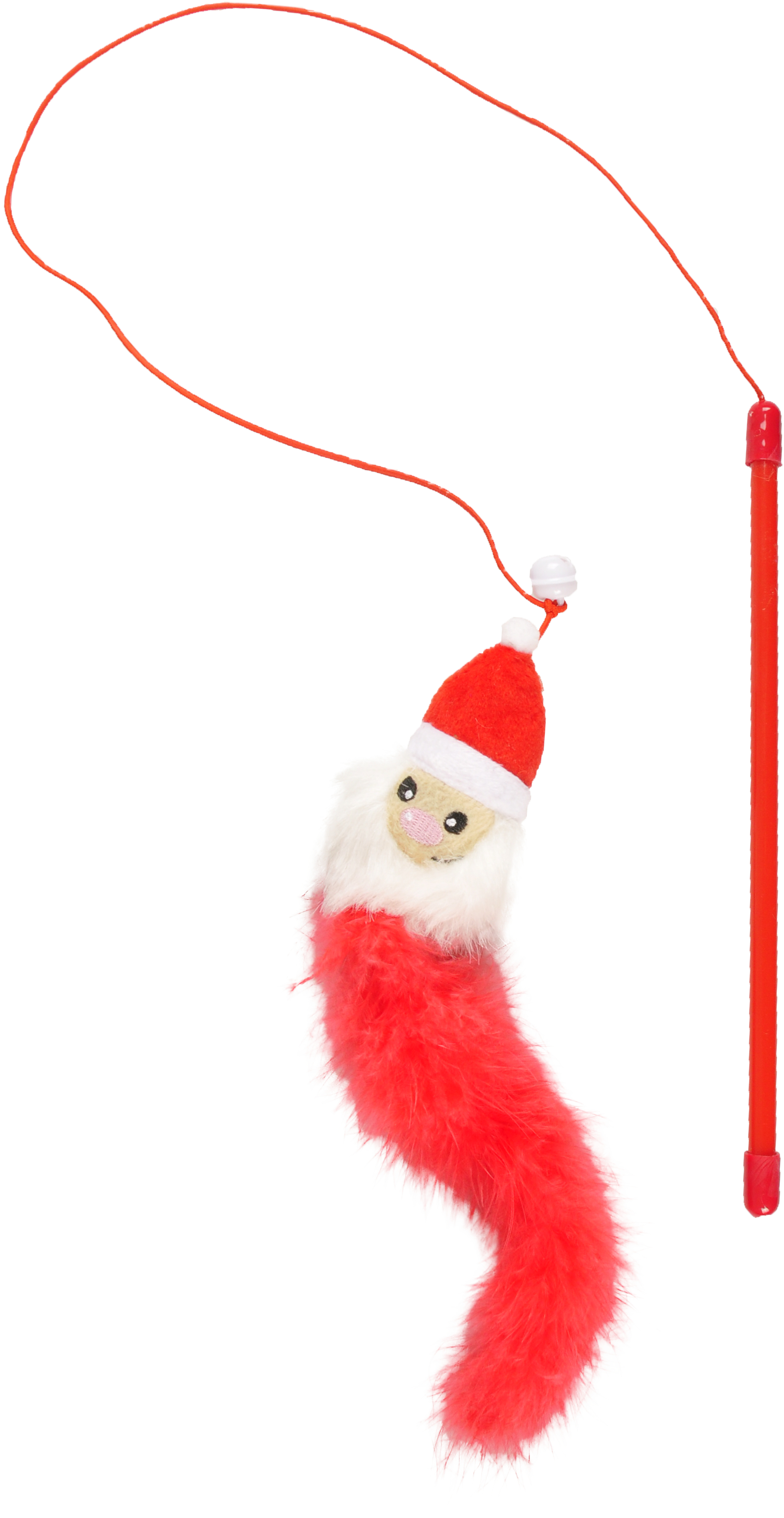 Igrača za mačke božično-novoletna na palici mix Flamingo
