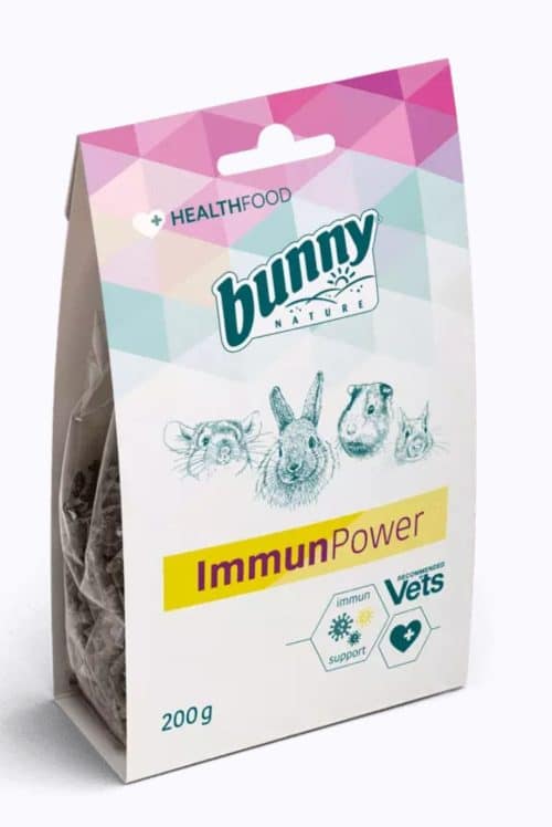 Bunny Immunpower podpora imunskemu sistemu dopolnilna hrana za male živali 200 g