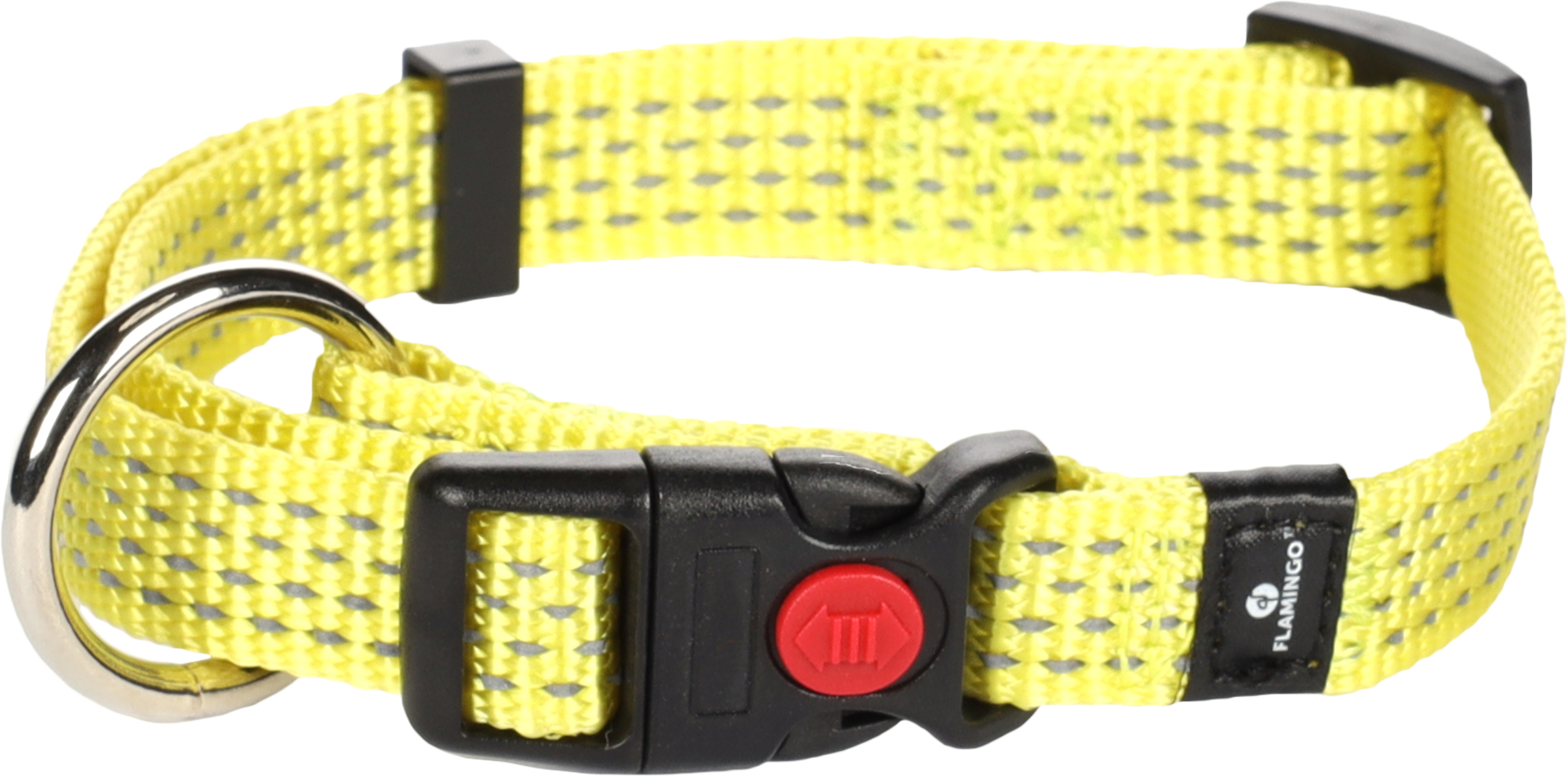 Odsevna ovratnica za psa Len rumena