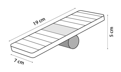 Lesena gugalnica Seesaw za glodavce 19 X 7 X 5cm Flamingo