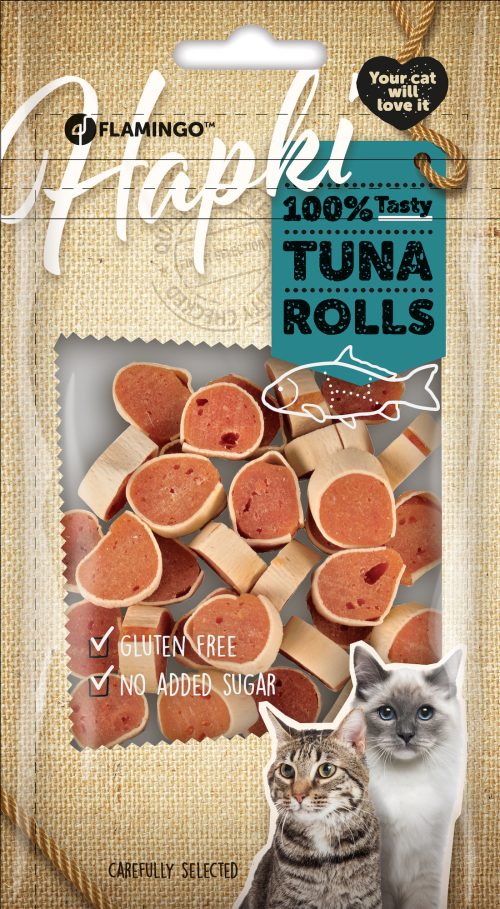 Priboljški za mačke 50g Tuna rolls Flamingo