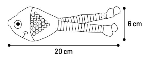 Igrača Raibo riba z mačjo meto 20cm Flamingo - Image 3