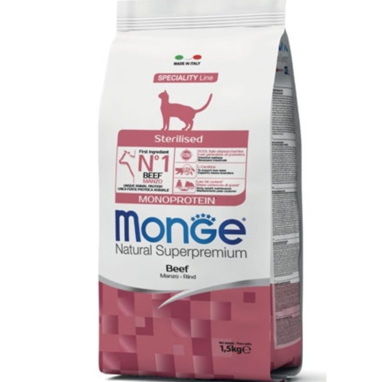 Monge cat Monoprotein Sterilised govedina 1,5kg