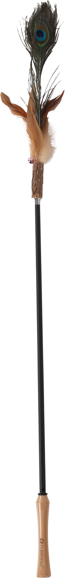 Igrača na palici s perjem teleskopska 61 - 186 cm Flamingo