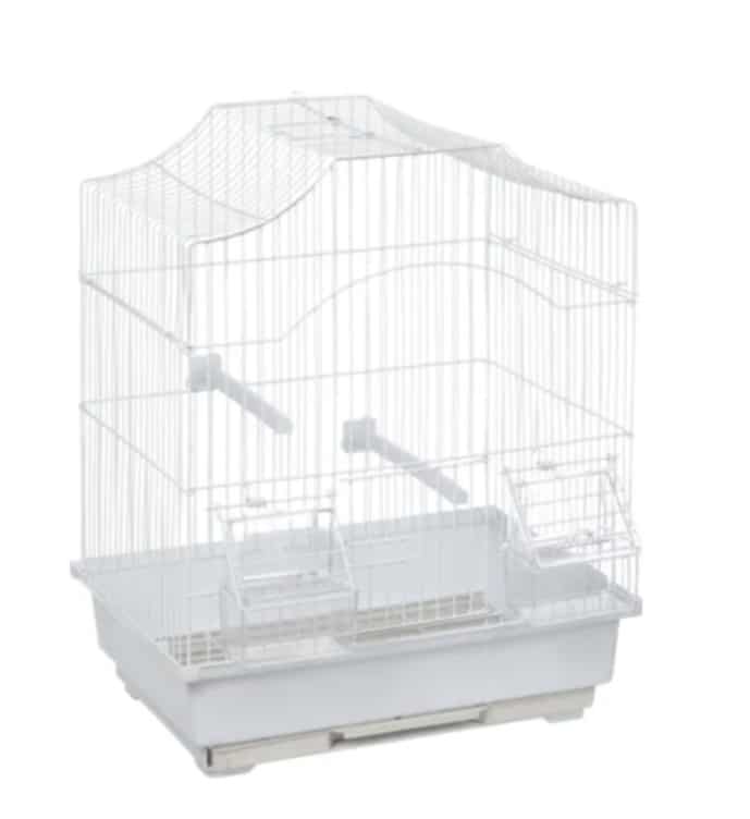 Kletka za ptice Lampung 1 30cm x 23cm x 39cm bela Flamingo