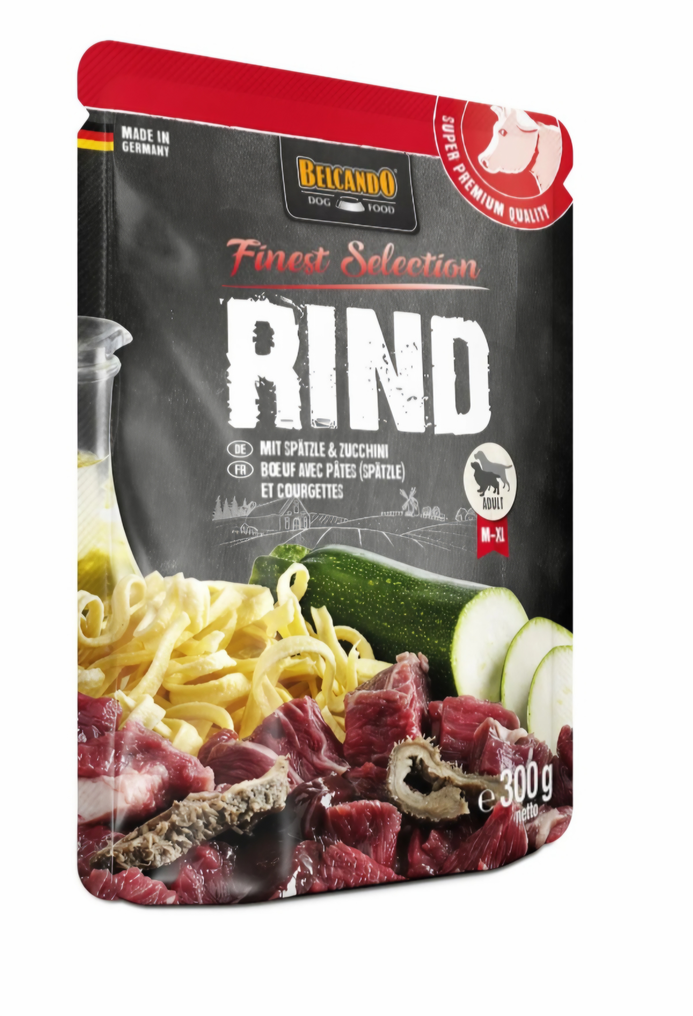 Belcando Beef & spaetzle & courgette 125g