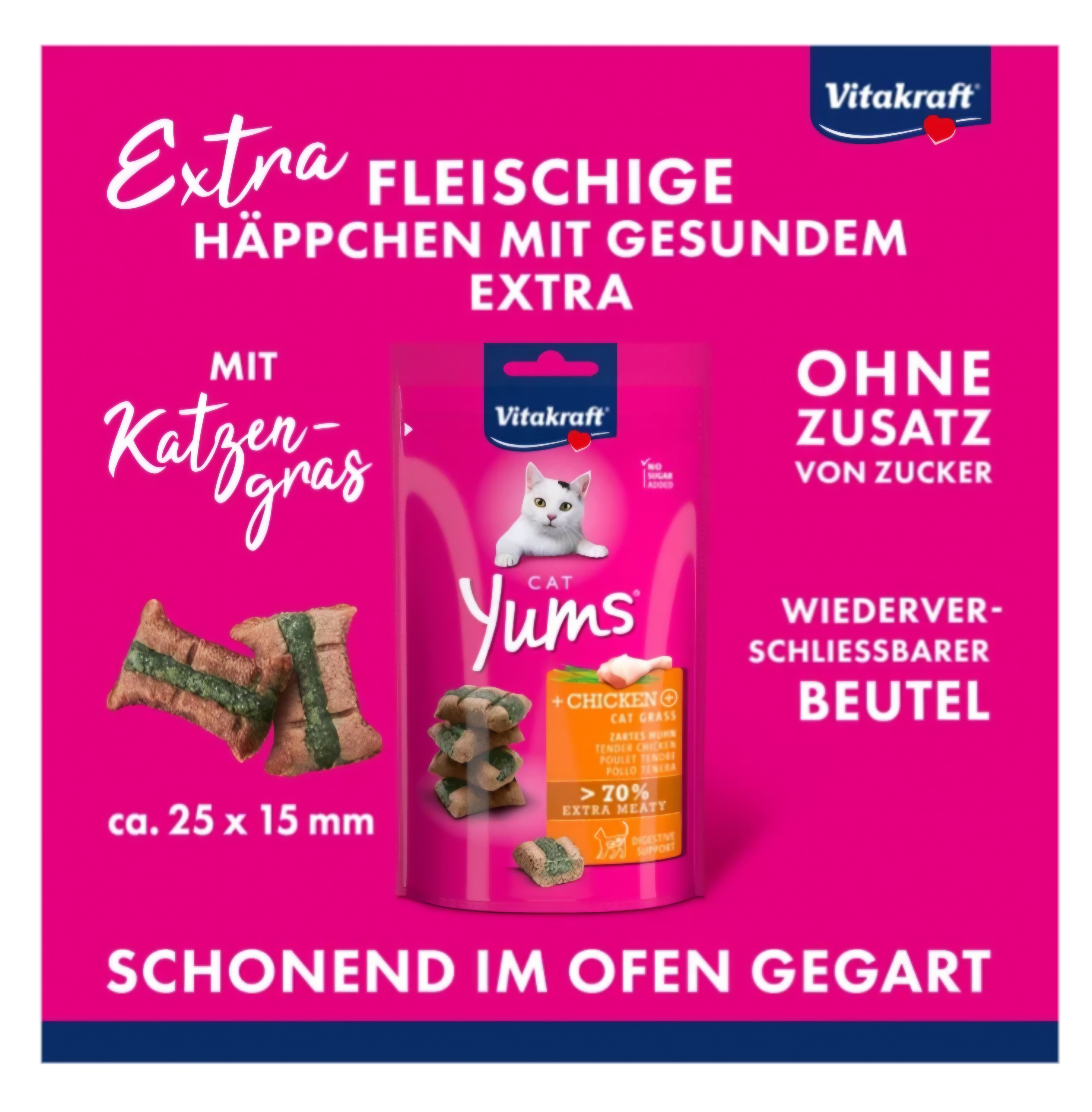 Cat Yums piščanec in mačja trava Vitakraft