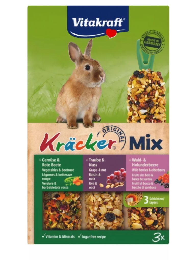 Kreker za pritlikave kunce mix 3 x 55 g Vitakraft