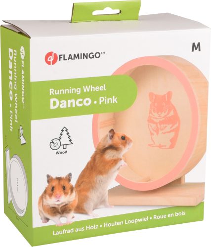 Leseno kolo za glodavce Danco 20cm Flamingo