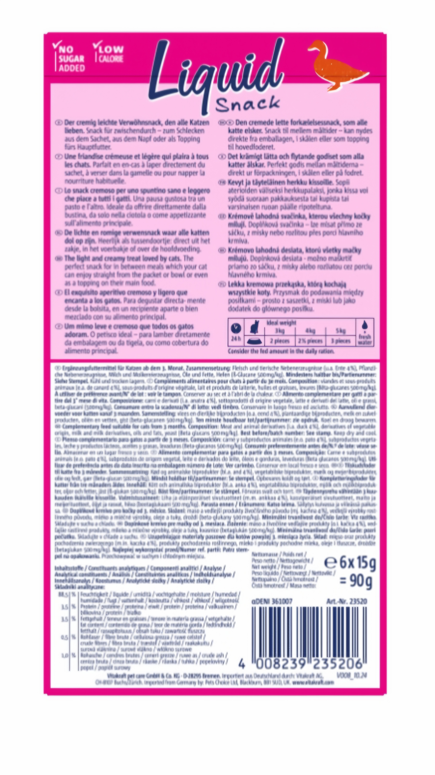 Liquid-Snack raca+beta Glukozamin 6x15g