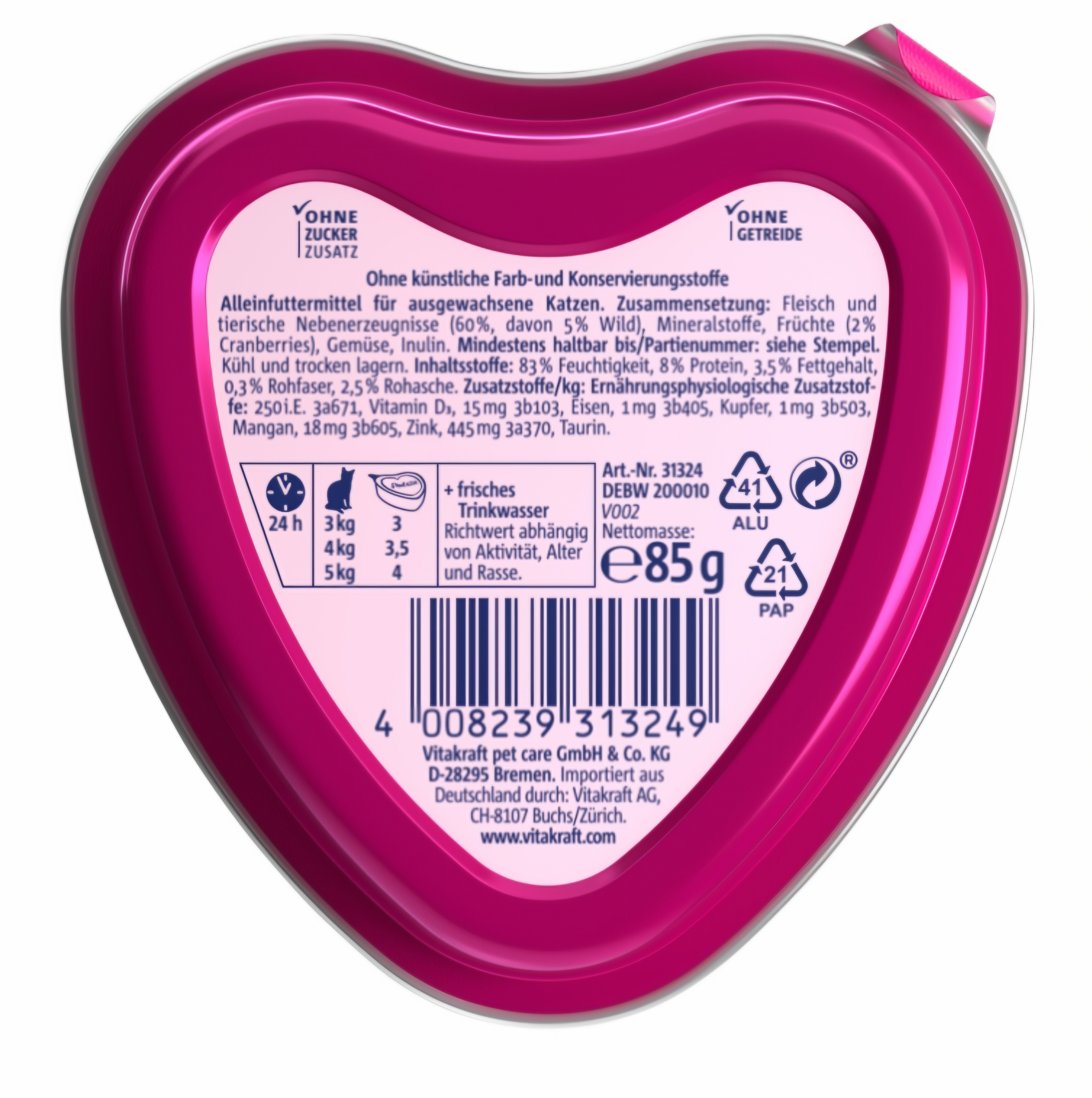 Poesie divjačina v brusničnem želeju 85g