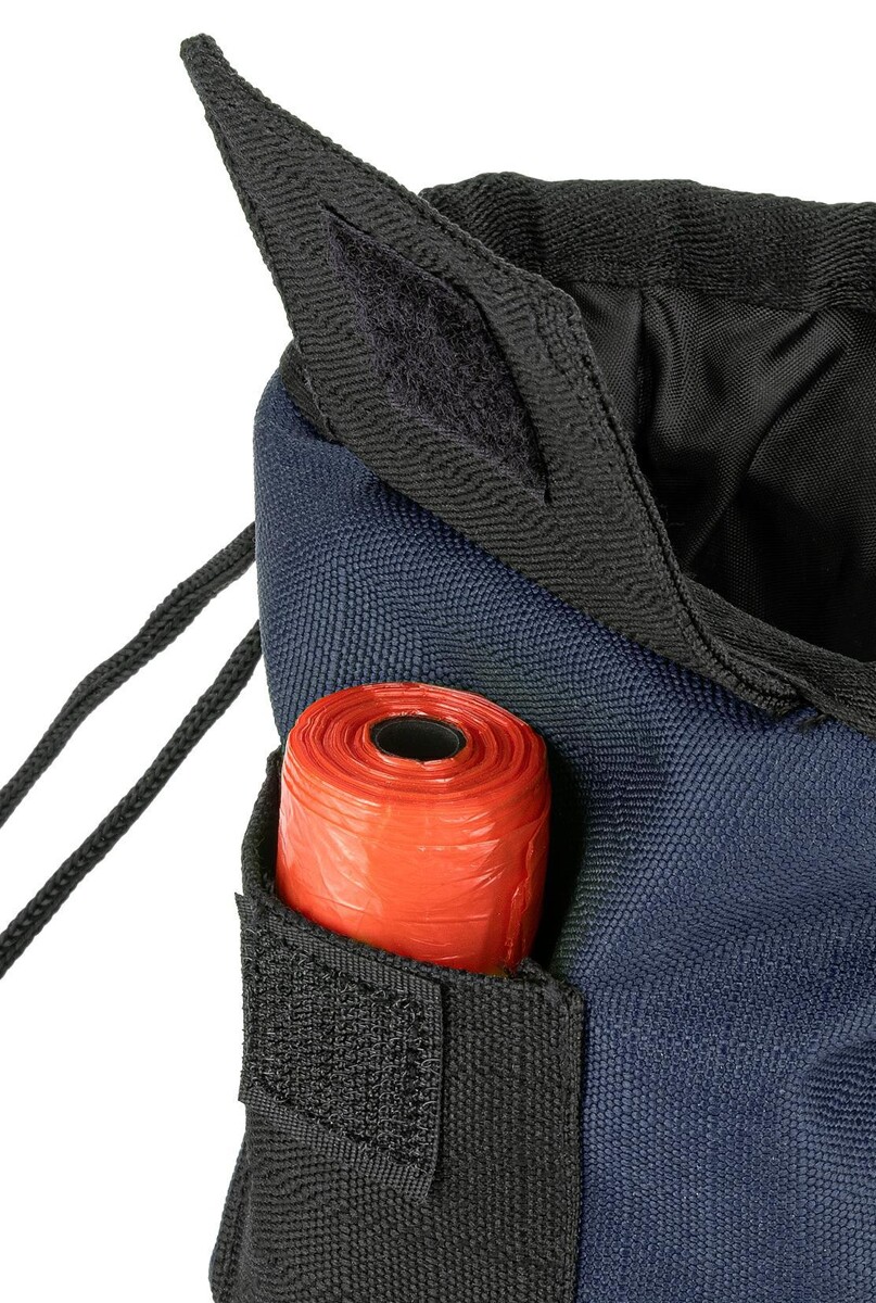 Večnamenska torbica za pasje priboljške modra